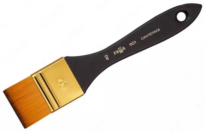 Badiiy yassi nay chotkasi № 40 Gamma  sintetik  yogoch dastasi (Art. - 901040)