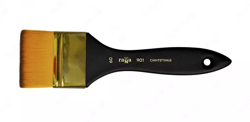  Badiiy yassi nay chotkasi № 60 Gamma  sintetik  yogoch dastasi (Art. - 901060) - 