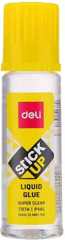 Канцелярский жидкий клей Deli Stick UP  100 мл.  аппликатор (Арт. - 7317)
