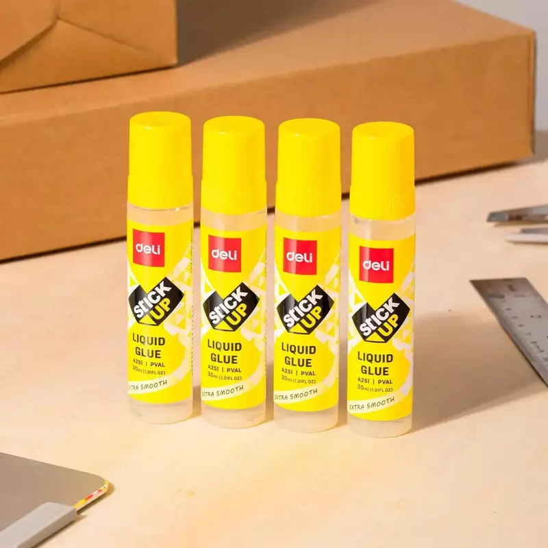 Канцелярский жидкий клей Deli Stick UP  30 мл.  аппликатор (Арт. - 251-A)