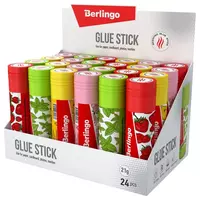   Канцелярский клей - карандаш Berlingo Aroma  21 гр  прозрачный  PVP (Арт. - FPP_21100) Ассортимент