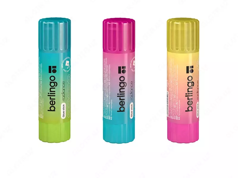  Канцелярский клей - карандаш Berlingo Radiance  21 гр  PVP (Арт. - FPp_21000) Цветное ассорти - 
