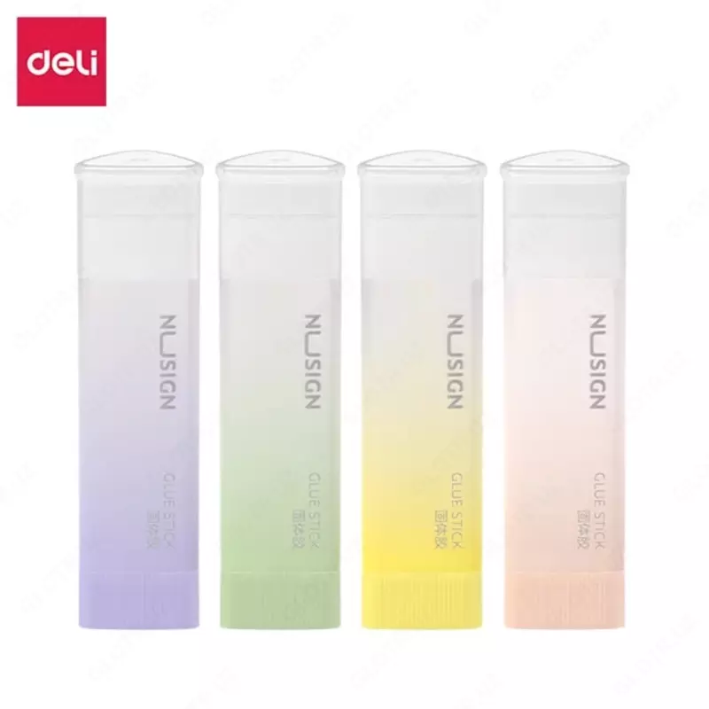 Канцелярский клей - карандаш Deli Nusign  21 гр  прозрачный  высокая вязкость (Арт. - 150-NS) Ассортимент