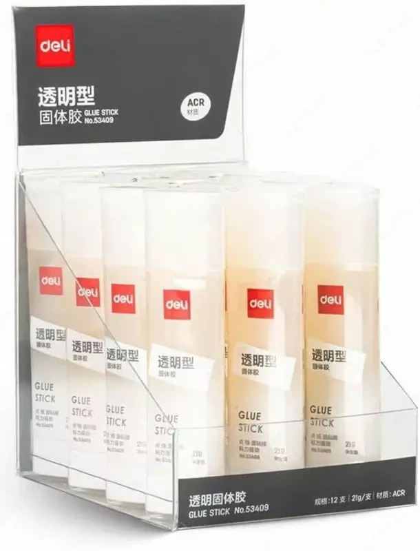 Kantseller elim - Deli qalamlari 21 gramm  shaffof  yuqori yopishqoqlik (sanat. - 53409)