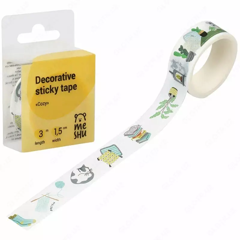 Клейкая лента декоративная MESHU Cozy  1 5 см х 3 м (Арт. - MS_36865)
