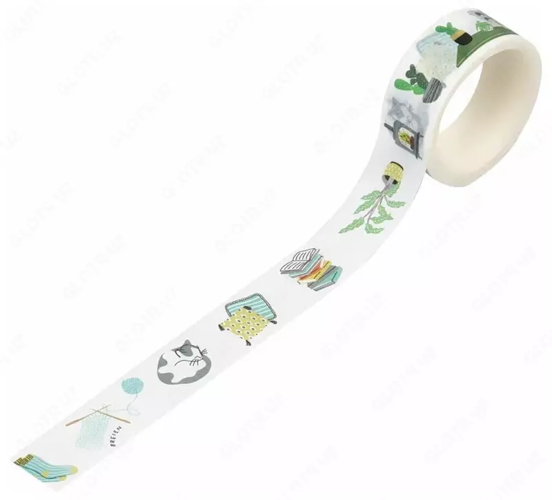  Клейкая лента декоративная MESHU Cozy  1 5 см х 3 м (Арт. - MS_36865) - 