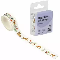 Yillik yopishqoq lenta MESHU Yoqimli kiyik  1 5 sm x 3 m (Art. - MS_36875)