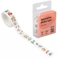Клейкая лента декоративная MESHU Cute toys 1 5 см х 3 м (Арт. - MS_36881)