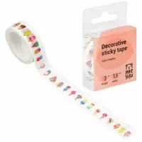 Клейкая лента декоративная MESHU Ice cream 1 5 см х 3 м (Арт. - MS_36877)