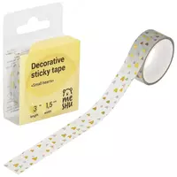 Клейкая лента декоративная MESHU Small hearts 1 5 см х 3 м (Арт. - MS_36867)