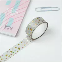   Клейкая лента декоративная MESHU Small hearts 1 5 см х 3 м (Арт. - MS_36867)