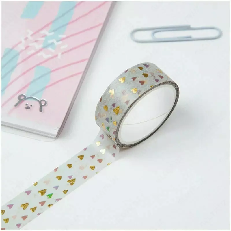   Клейкая лента декоративная MESHU Small hearts 1 5 см х 3 м (Арт. - MS_36867)