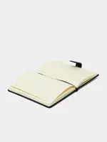   Записная книжка (линия) Deli иск. кожа  А5   211 х 140 мм  120 л. (Арт. - 3301-bk) Черная