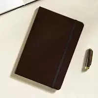  Записная книжка (клетка) Deli N111G  А5  210х 143 мм  80 л. (Арт. - 111G-N-br) Коричневая - 