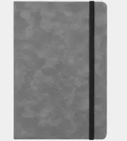 Записная книжка (клетка) Deli N123G  А5  210х 143 мм  80 л. (Арт. - 123G-N-gr) Серая