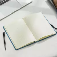  Записная книжка (клетка) Deli N123G  А5  210х 143 мм  80 л. (Арт. - 123G-N-gr) Серая - 