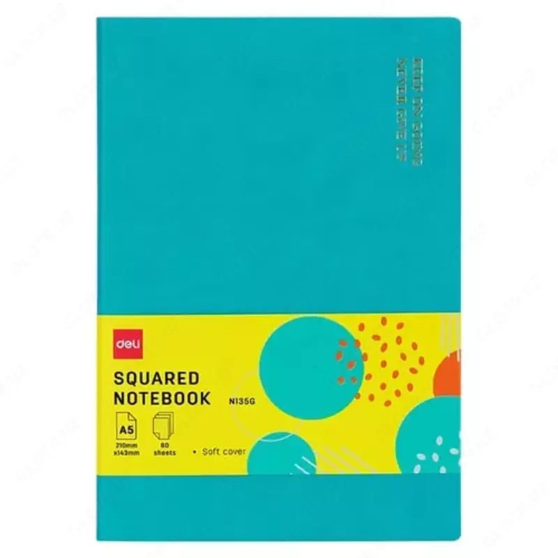 Daftar (qafas) Deli N135G  A5  210 x 143 mm  80 l. (Art. - 135G-N-bl) Moviy