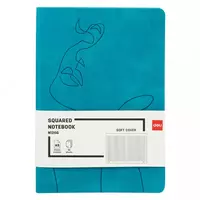 Записная книжка (клетка) Deli N126G  А5  210 х 143 мм  96 л. (Арт. - 126G-N-gn) Зеленая