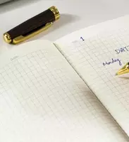  Записная книжка (клетка) Deli N130G  А5  210х 143 мм  96 л. (Арт. - 130G-N-bl) Темно/синяя - 