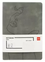 Записная книжка (клетка) Deli N126G  А5  210 х 143 мм  96 л. (Арт. - 126G-N-gr) Серая