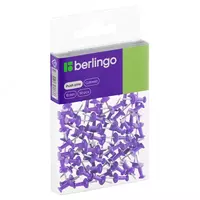 Kantselyariya quvvat pinlari Berlingo 10 mm  50 dona  oram. PVX (Art. - PN5030a) Binafsha rang