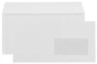  Почтовый бумажный конверт с смотровым окошком ALTA EURO  C65  114 х 229 мм  80г/м2  отрывная лента (Арт. - 1206) Белый - 