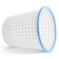  Пластиковая корзина для бумаг Deli (Арт. - 9554) Белая/голубая - 