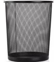 Металлическая корзина для бумаг Deli сетчатая (Арт. - 9188) Черная