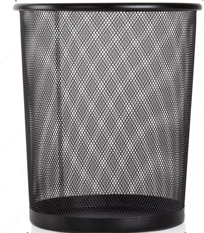 Металлическая корзина для бумаг Deli сетчатая (Арт. - 9188) Черная