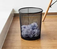  Металлическая корзина для бумаг Deli сетчатая (Арт. - 9189) Черная Только в розницу