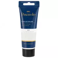 Художественная акриловая краска № 101 Deli Finenolo  75 мл  туба (Арт. - 75-WH-EC) Белая