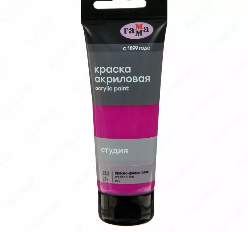 Badiiy akril boyoq № 212 Gamma studiyasi  75 ml  kolba  evro kulon (Art. - 280220212) Qizil/binafsha
