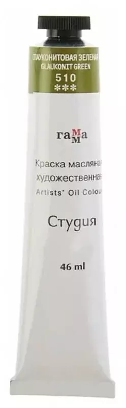 Badiiy moyli boyoq № 510 Gamma studiyasi  46 ml  kolba (Art. - 0.00.A046.510) Glaukonit yashil