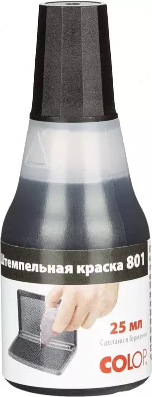 Marka siyoh COLOP 801 (analog 7011)  25 ml. (m. - 109748) Qora