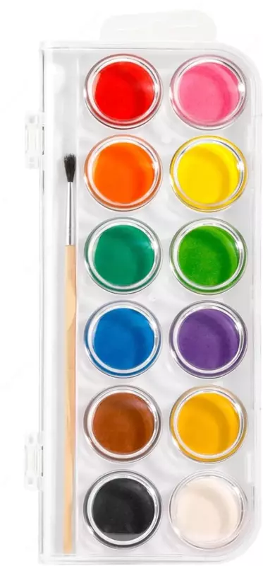 Akvarel Deli Rangli Emotion  chotka bilan  12 rang. (m. - 15-12-EC)