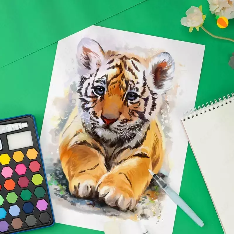   Художественный набор акварельных красок Deli аксессуары  48 цв.  металлич. пенал (Арт. - 73936-48)