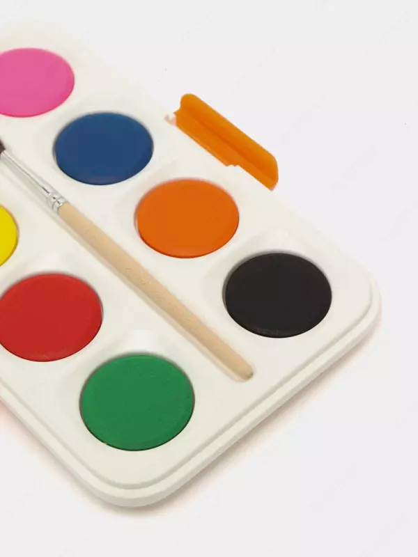  Акварель Deli ColorRun  с кисточкой  8 цв. (Арт. - 20-8-EC) - 