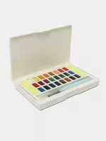 Акварель Deli Nuevo  с кисточкой  24 цв.  пласт. пенал (Арт. - 73889)