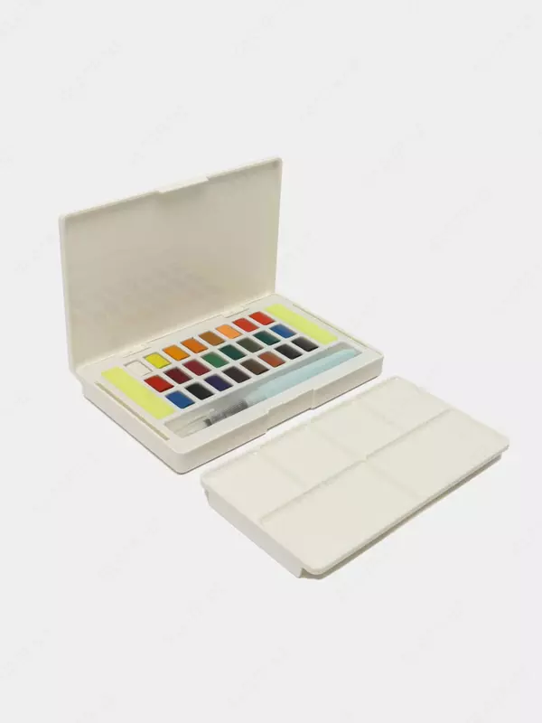  Акварель Deli Nuevo  с кисточкой  36 цв.  пласт. пенал (Арт. - 73890) - 