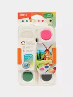 Акварель Deli Color Emotion  с кисточкой  8 цв. (Арт. - 10-8-EC)