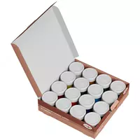  Декоративные акриловые краски Гамма Хобби  пл. баночка  20 мл  16 цв.  карт. уп. (Арт. - 1401201) - 