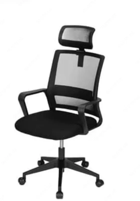 Ofis kreslosi Deli torli orqa  bosh suyagi  yuk ogirligi 120 kg (Art. - 4503) Qora