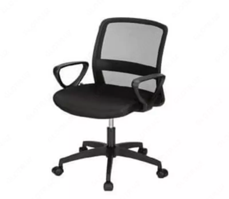 Офисное кресло Deli сетчатая спинка  нагрузка 120 кг (Арт. - 4507) Черное