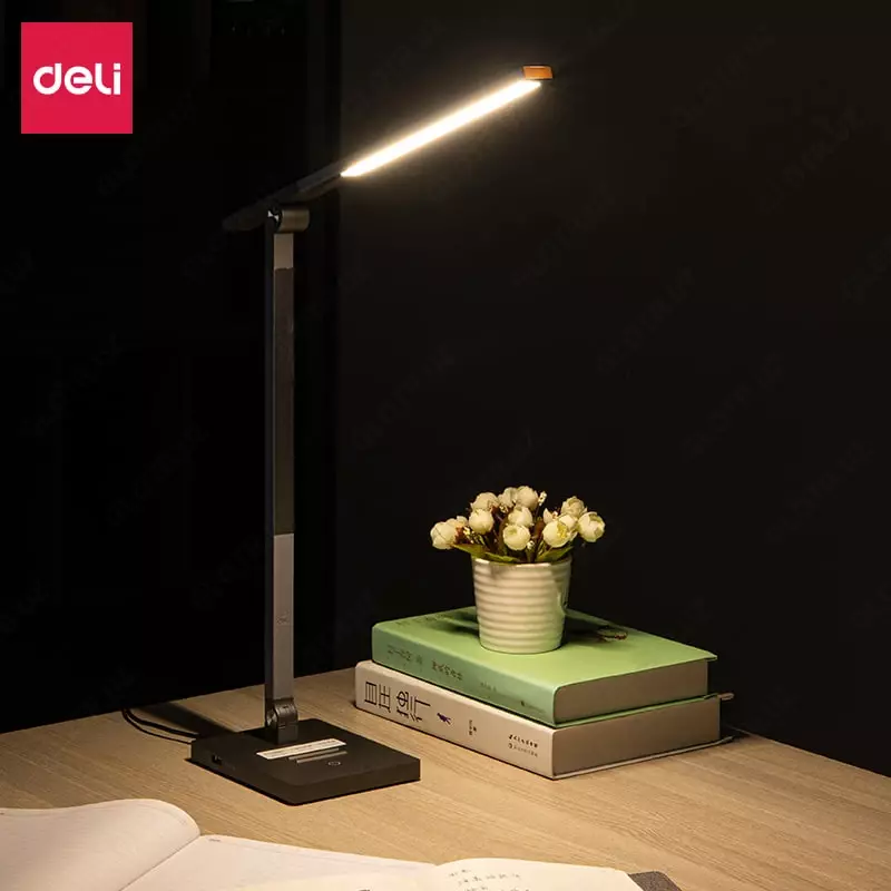  LED stol lampasi DELI 145 x 114 x 430 mm (Art. - 201-LF) Qora - 