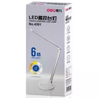  LED stol chiroqchasi DELI  yoqish  9W  18 x 40 x 43 sm (Art. - 4301) Oq Chakana savdo