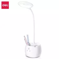 Настольная LED лампа DELI  сенсорный вкл.  органайзер  5W (Арт. - 4326) Белая