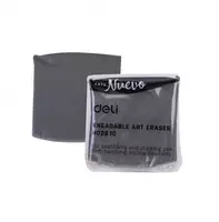 Ластик-клячка Deli ARTE NUEVO  42x42x12 мм  инд. ПВХ уп. (Арт. - 02610-EH) Темно/серый