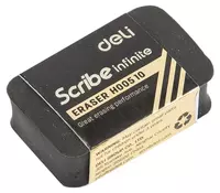 Корректирующий ластик Deli Scribe Infinite  20 х 10 х 40 мм  инд. уп. (Арт. - 00510-bk) Черный