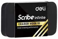Tuzatish ochirgichi Deli Scribe Infinite  30 x 11 x 46 mm  ind. paket (m. - 00610-bk) Qora