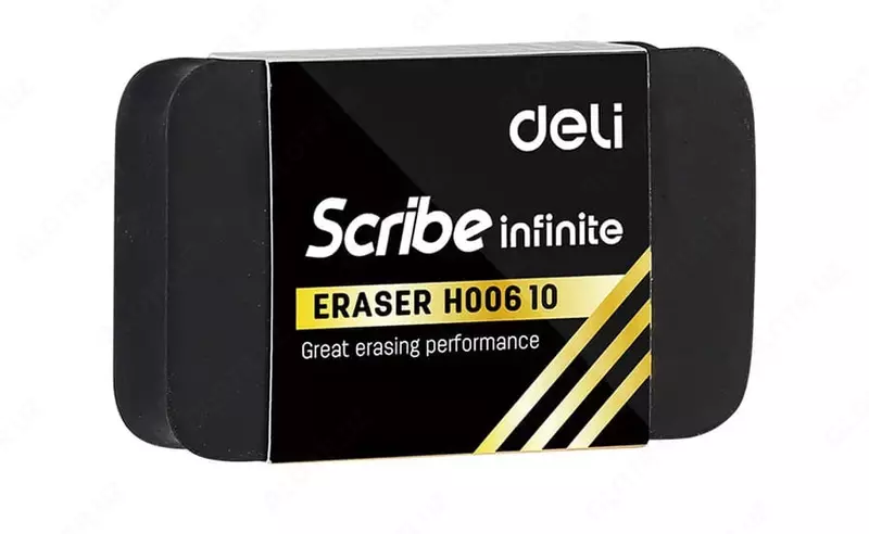  Tuzatish ochirgichi Deli Scribe Infinite  30 x 11 x 46 mm  ind. paket (m. - 00610-bk) Qora - 